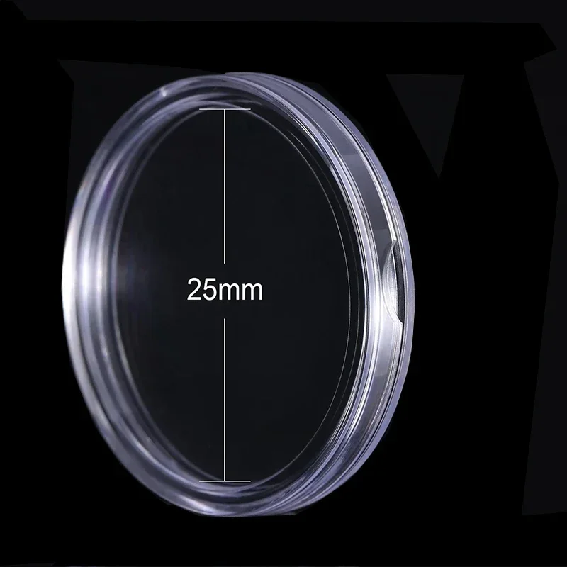 30/32/33/38/40/45mm Coinning Capsules Storage Box Clear Plastic Coinning Cases Holders Protector Coinning Capsules Storage