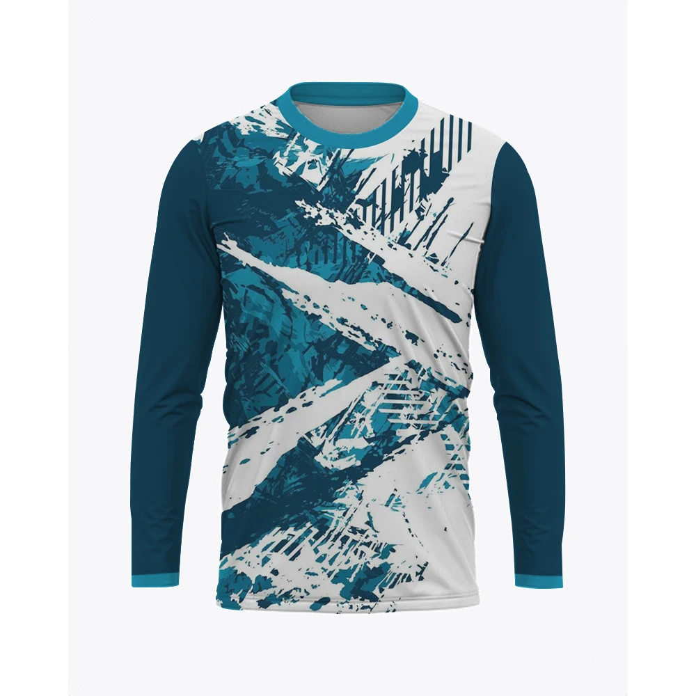 

Gradient Graffiti Long Sleeve T-Shirt For Men Autumn Outdoor Daily Sports Round Neck Pullover Top Fashion Simple Design Clothing