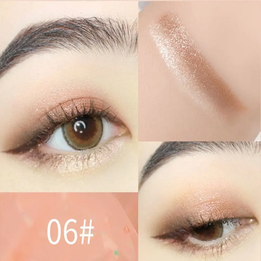 No Smudge Double Color Eye Shadow Stick Gradient Shimmer Eye Shadow Pencil Pearlescent Eyeshadow Pen Women