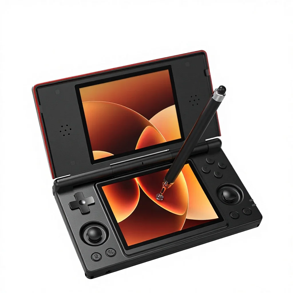 RG DS Retro Mini Open Source Portable Game Console Flip Cover 4.0-inch Dual-Screen Android System 4000mAh  Wi-Fi for 3DS