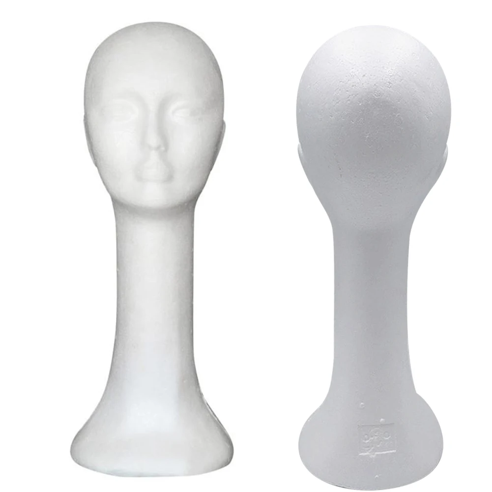 Foam  Useful Female Mannequin Wig Hat Glasses Display Stand Model Universal Mannequin Head Abstract   for Shop