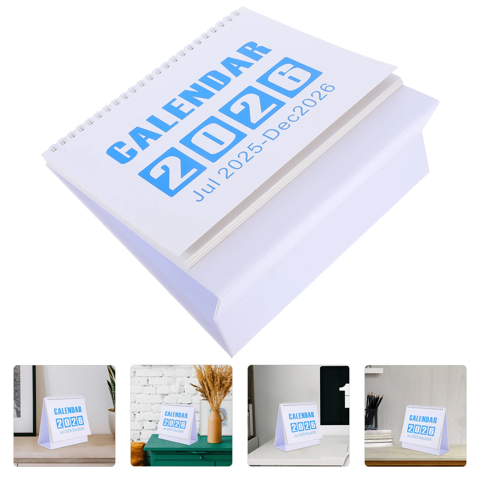 

Большой ежемесячный настольный календарь-планировщик на 2026 год, 2025-2026, двойной проволочный переплет, органайзер с белым пружинным расписанием, отслеживание