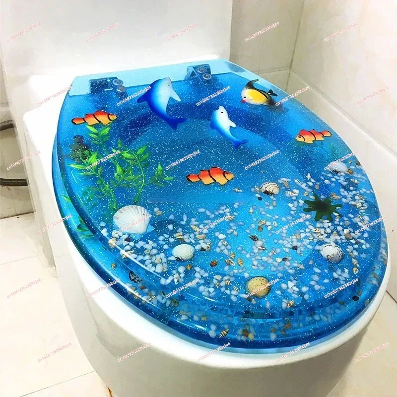 Toilet high-grade resin thickened toilet seats cover,UVO type universal Ordinary buffer seats,Silent color seats