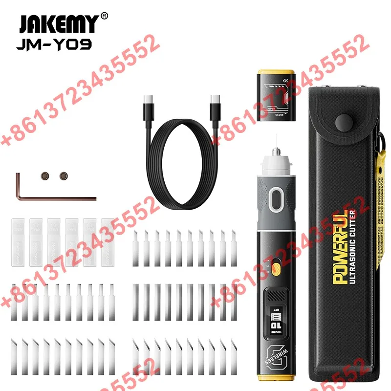JM-Y10 Upgraded JM-Y09 Wireless Ultrasonic Vibrating Knife, Handheld Portable, for PCB, Carbon Fiber, DIY, Plastic, Resin