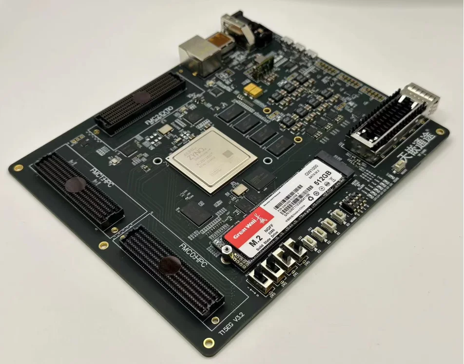 XCZU15EG MPSOC Development Board 14-Layer PCB with FMC HPC Used for Software Defined Radio Purpose