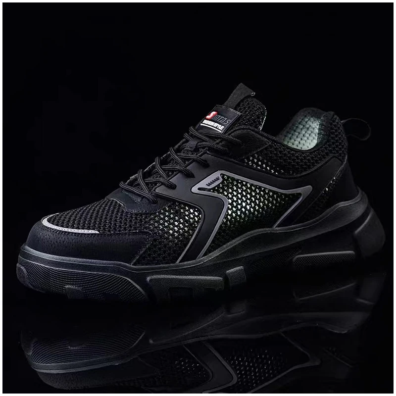 

Мужские повседневные дышащие стальные носки, рабочая защитная обувь, рабочие защитные ботинки, летняя изолированная обувь, защитная обувь для мужчин