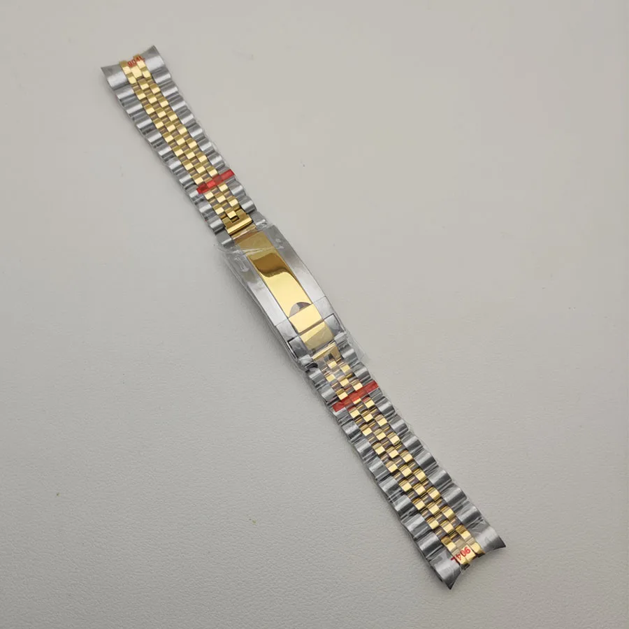 ساعات يد من الفولاذ المقاوم للصدأ ، سوار معدني المشبك ، اكسسوارات الساعات ، الفضة ، الذهب ، الورد ، عالية الجودة ، 20 مللي متر