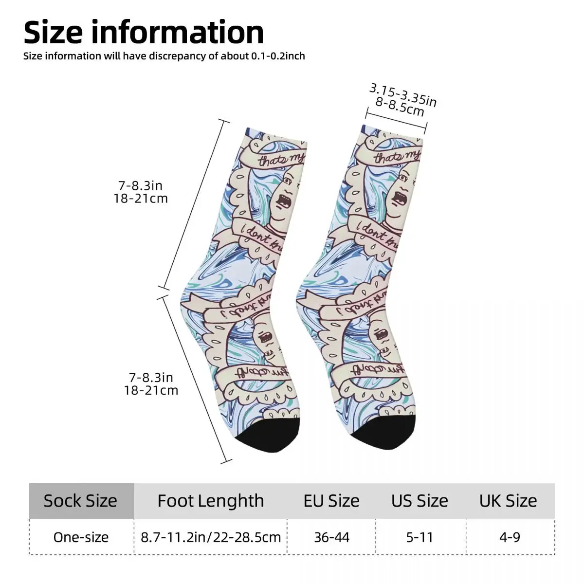 Hip Hop Vintage Cool Crazy Męskie skarpety kompresyjne Unisex K-King of the Hill Harajuku Seamless Printed Funny Crew Sock Boys Gift