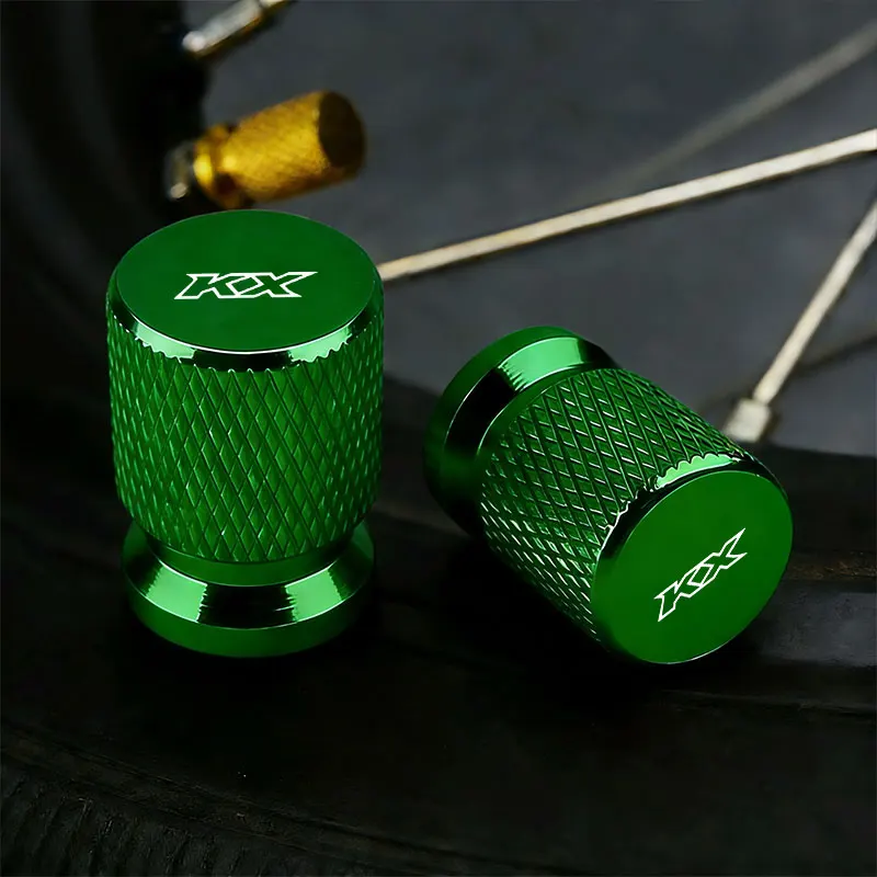 

For kawasaki KX65 KX80 KX85 KX125 KX250 KX250F KX450F Accessories Motorcycle CNC Aluminum Tire Valve Air Port Stem Cover Caps