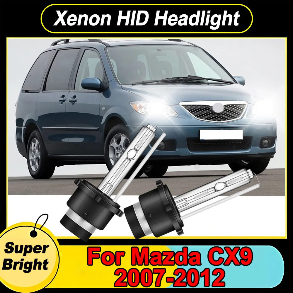 

2PCS D2S 35W 6000K White Xenon HID Headlight Low Beam Bulb High Quality Car Light For Mazda CX9 2007-2010 2011 2012 Super Bright