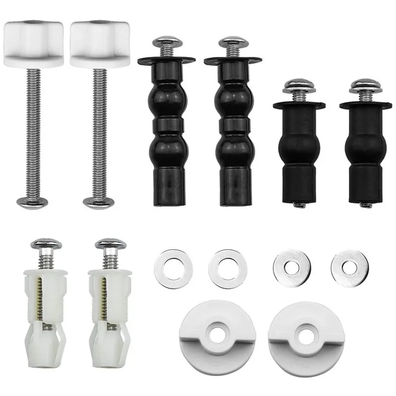 1Sets Toilet Cover Fixing Fittings Screws Toilet Lid Cover Connectors Bolts Toilet Seat Mounting Fixturers for Bathroom Hardware