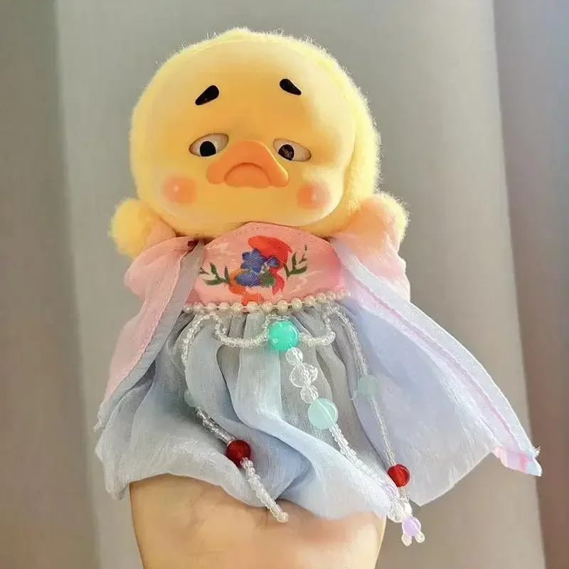 Accesorios de la serie de peluche de pato para muñecas, ropa de Mini muñeca linda, vestidos de disfraz antiguos de pato amarillo, accesorios de muñecas de 15cm