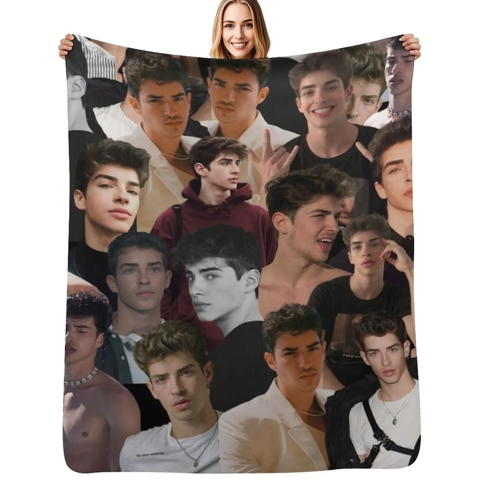 

manu rios photo collage Throw Blanket Decorative Soft Throw Blanket for Couch Sofa