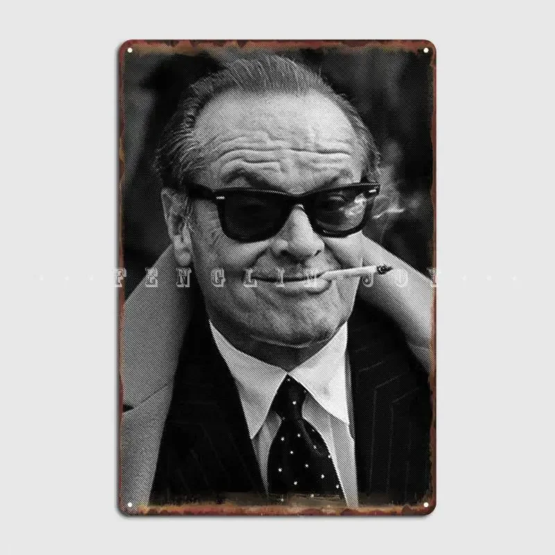 Jack Nicholson Metal Sign Club Pub Garage Create Plaques Tin Sign Poster