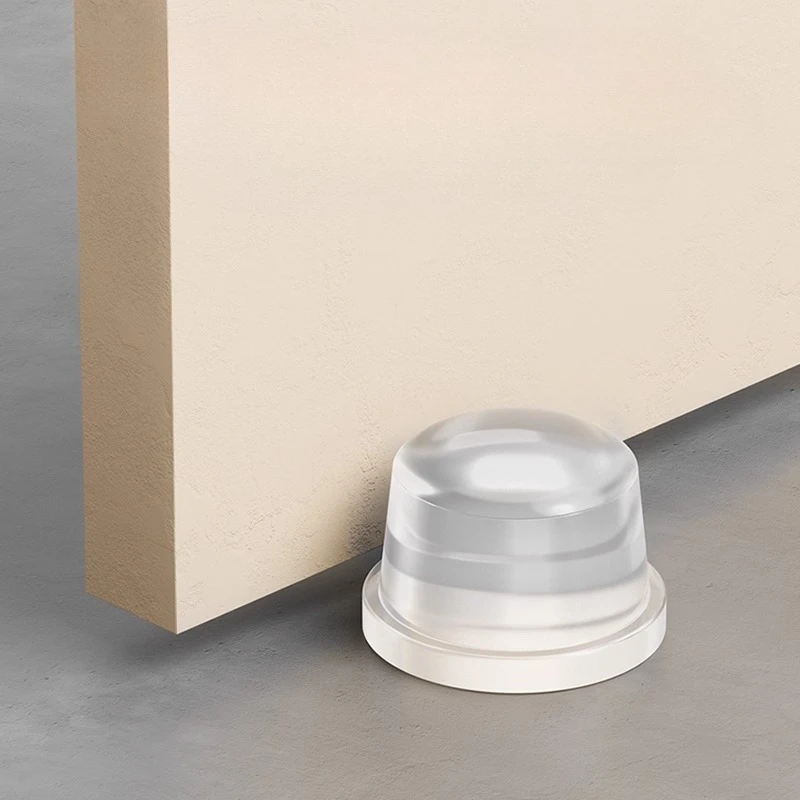 

1-8Pcs Transparent Silicone Door Stopper No Drill Anti Bump Pad for Office Home Safety Protection Dodgers BHL1518-FRO