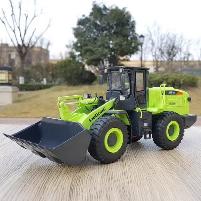 Original Factory 1:35 LIUGONG 856E Electric Alloy Wheel Loader Model Heavy Construction Equipment Model for Toys Display Gifts