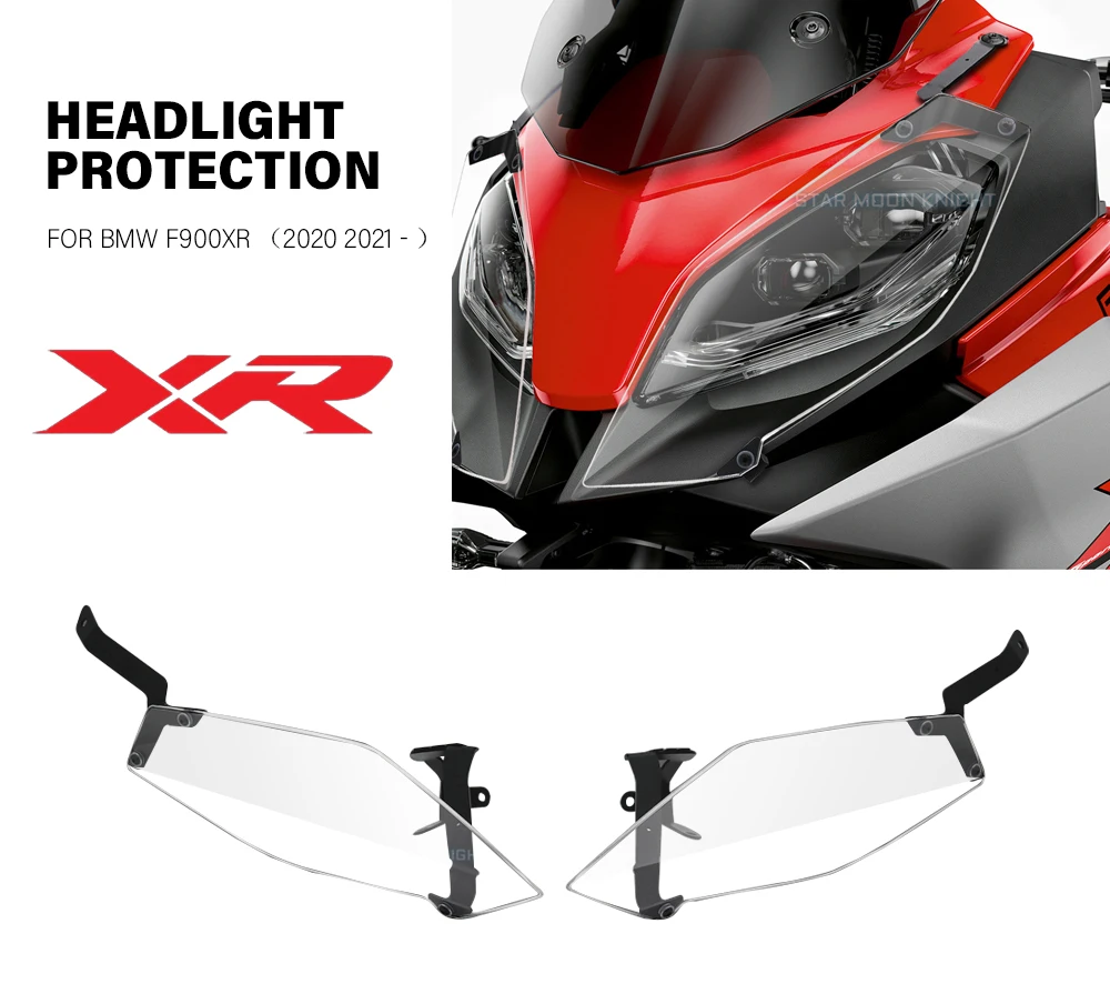 Motorcycle Acrylic Headlight Protector Guard For BMW F900XR F 900 XR 900XR 2020 2021 Accessories Light Protection Cover