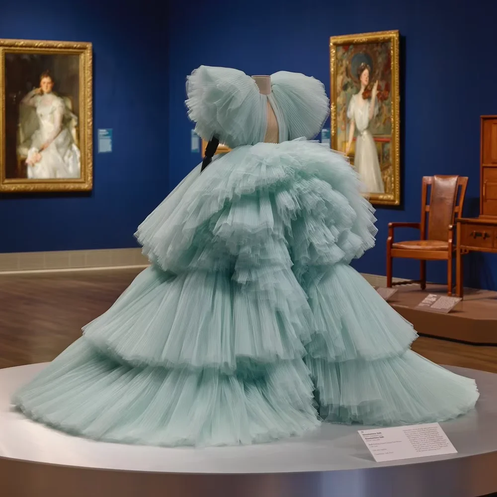 

Удивительное плиссированное бальное платье из тюля, свадебные платья для душа, многослойное свадебное платье для настоящих фотографий, платье для фотосессии на день рождения