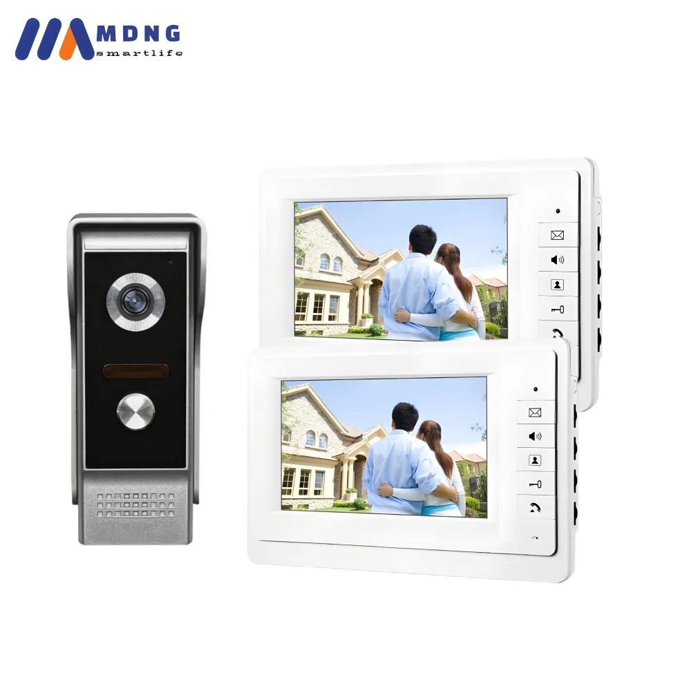 

7 Inch Wired Video Door Phone System Visual Doorbell Intercom TFT Color LCD Indoor Monitor Outdoor IR Camera for Home Apartment