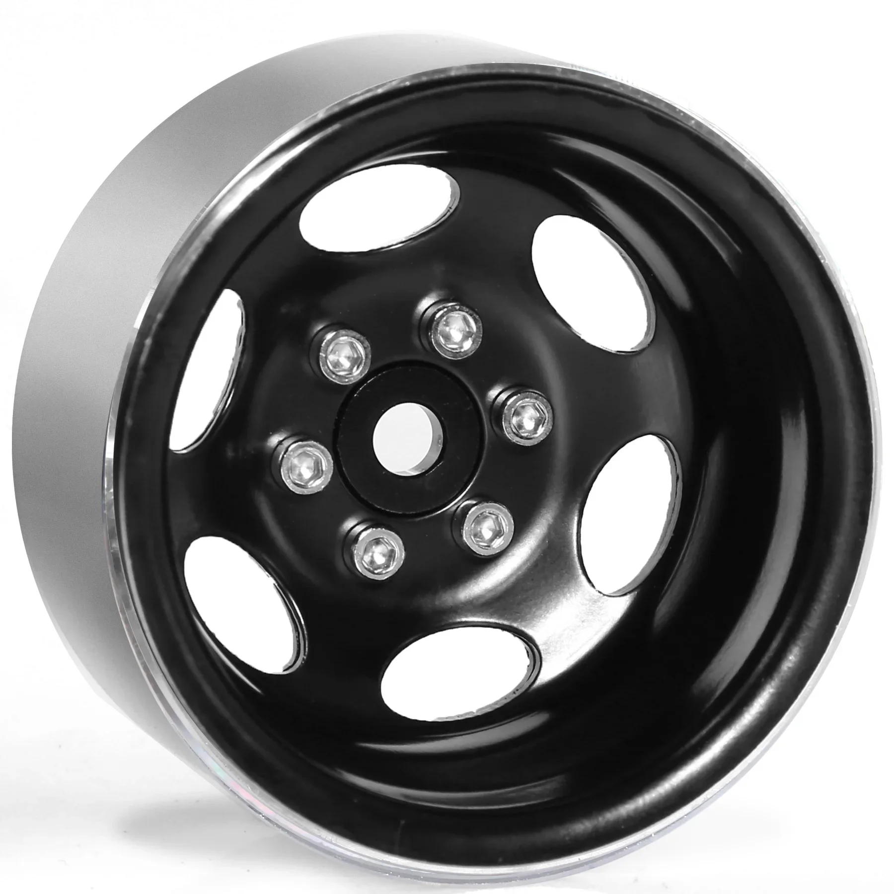 RC 4 قطعة طبق معدني عميق 1.9 بوصة Beadlock عجلة ريم إزاحة سلبية لسيارة 1/10 RC الزاحفة محوري SCX10 Pro كابرا Traxxas TRX4 D90