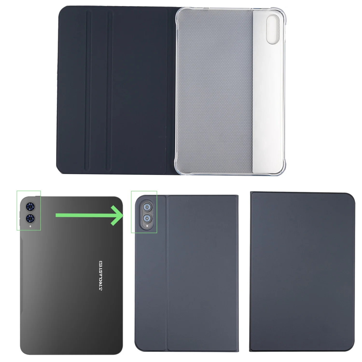 Funda de negocios para tableta Teclast T65 2025, fundas de cuero Pu con soporte ajustable multiángulo de 13,4 "con carcasa trasera de Tpu suave