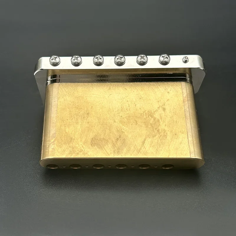 Precision CNC machined Tremolo Bridge for PRS Style Electric Guitar, 52.5mm Full Solid Brass 6-Screws Tremolo Bridge