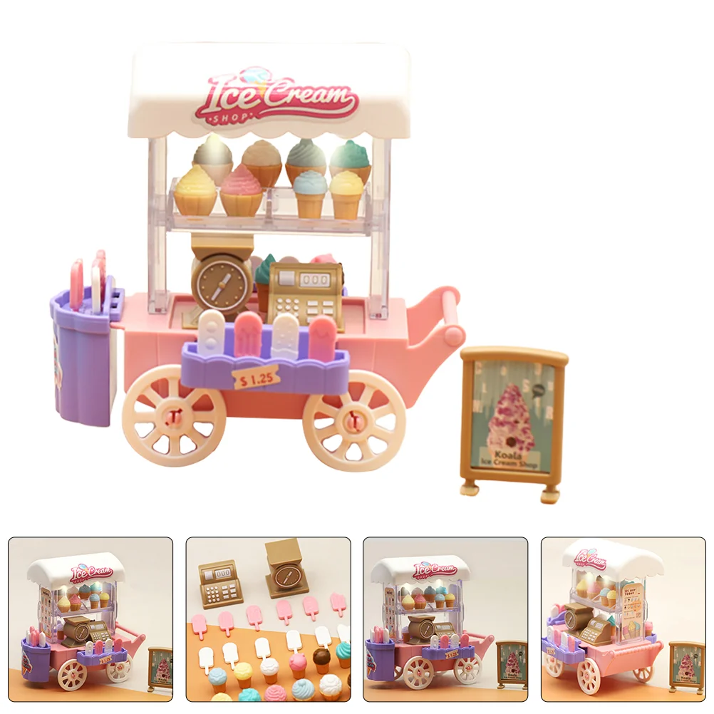 Interesting Ice Cream Truck Kit Maker Machine Plaything Pretend Accessories Interactive