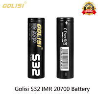 Original Golisi S32 IMR 20700 Battery 3200mAh Rechargeable Li-ion Battery CDR 30A 3.7V 110W Power 1200 Times For Toy Flashlight