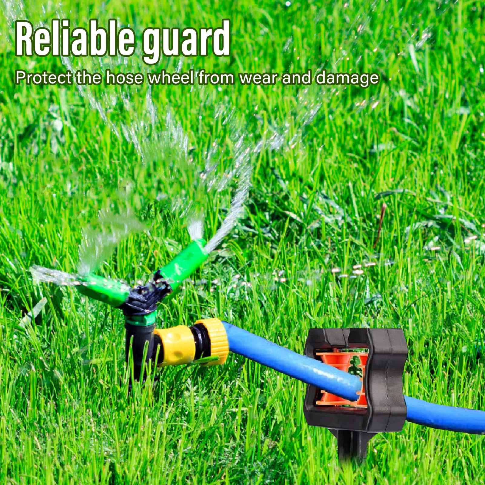3PCS Garden Hose Guide Spike Water Pipe Positioning Holder Roller Outdoor Yard Irrigation Tool Hose Guide Stake