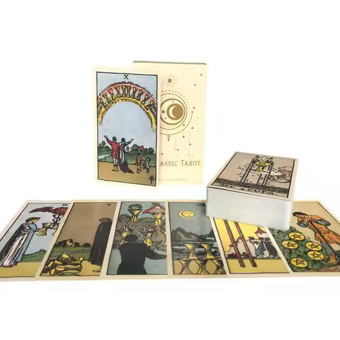 Hot Selling The Classic Tarot Oracle Leisure Entertainment Card Family Gathering Divination Deck Tarot Board Playing Card Game