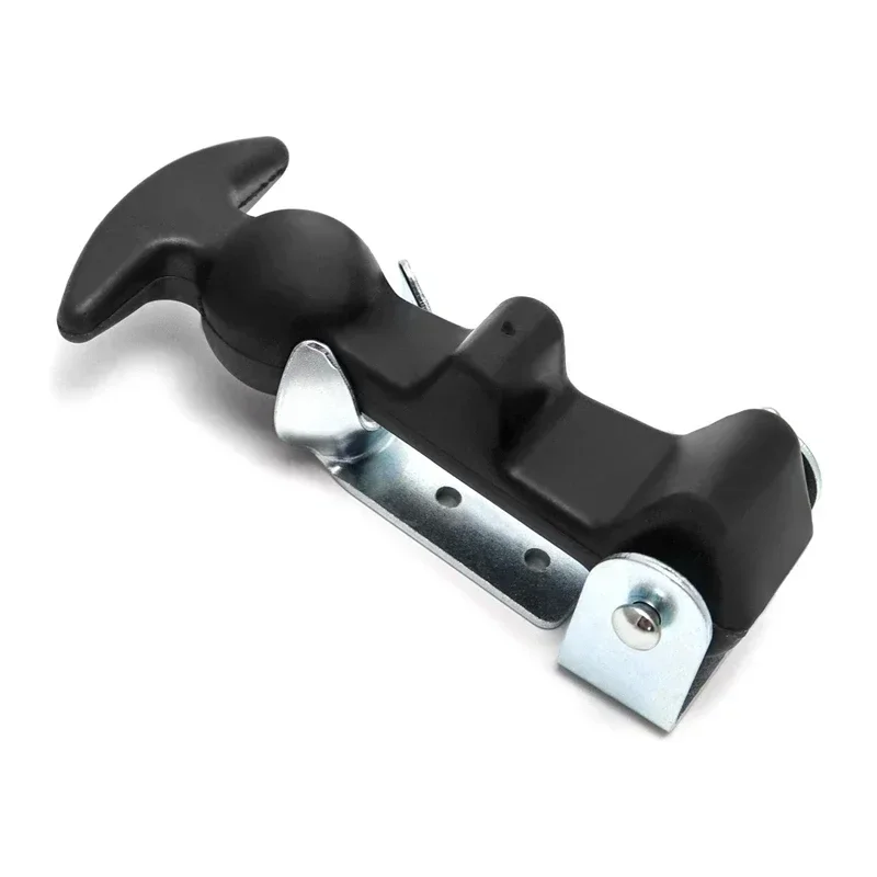 T-Handle Desenhar Travas com Suportes, Borracha Flexível Capô Pegar Hasp, Capô, Motor Do Veículo, 4,7 ", 2 Pacotes