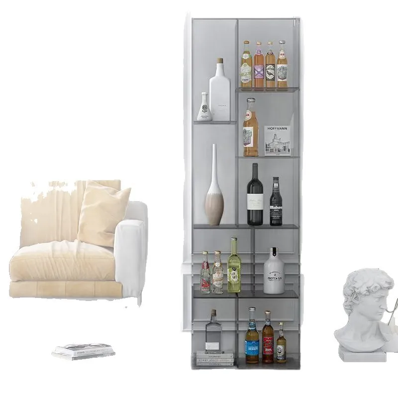 

Acrylic floor-to-ceiling bookshelf, living room multi-layer display rack, storage rack