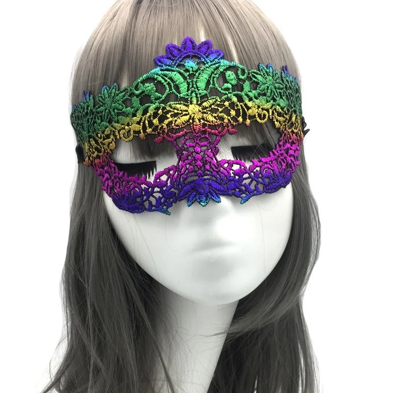 Donne Sexy Hollow Lace Masquerade Bronzing Face Mask Princess Party Cosplay Prom puntelli Costume Nightclub Queen Eye Mask esotico