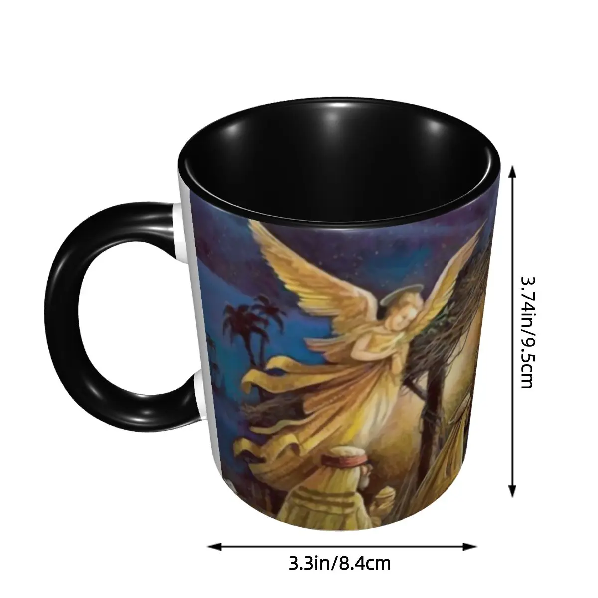Custom Christian Christmas Nativity Mugs DIY Jesus Ceramic Tea Milk Coffee Cups