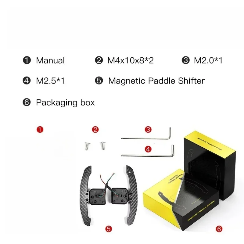 

Real Carbon Fiber Magnetic Paddle Shifters Car Accessories For Audi B8 B8.5 A Series Q Series S Series RS Series