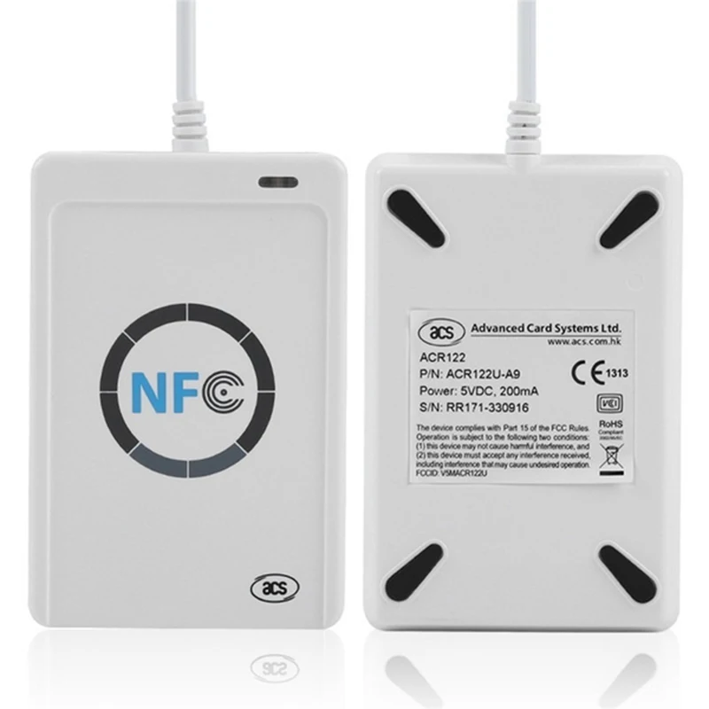 RFID แบบพกพา Acr1311-n2ไร้สาย IOS Nfc แท็ก Skimmer สมาร์ท Android NFC เครื่องอ่านการ์ด Writer