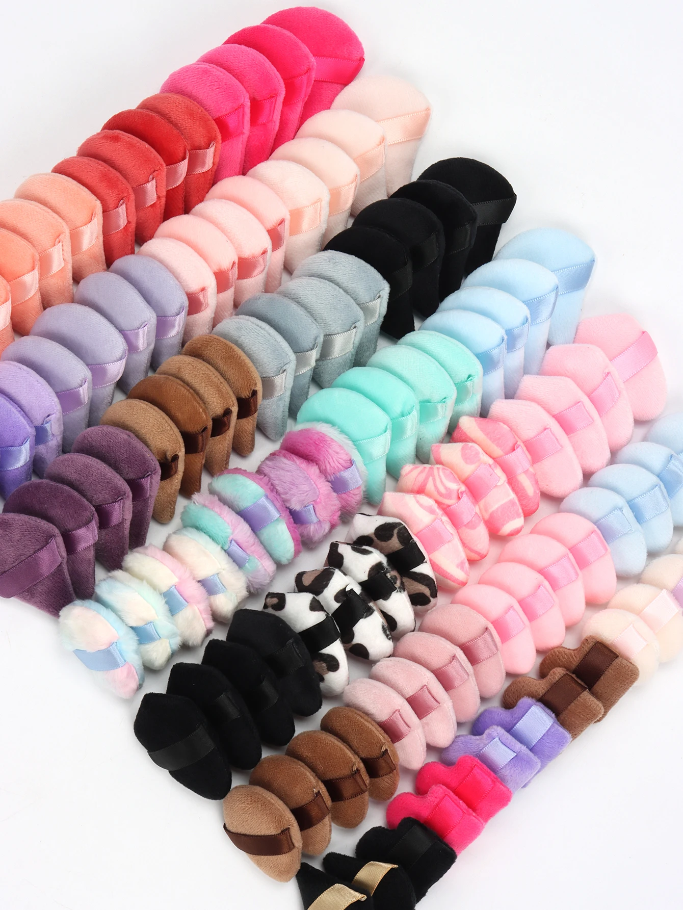 Willekeurige mini katoenen bladerdeeg 10/20/40/60/80/100 stuks, gemaakt van superzacht fluweel, geschikt voor alle huidtypes