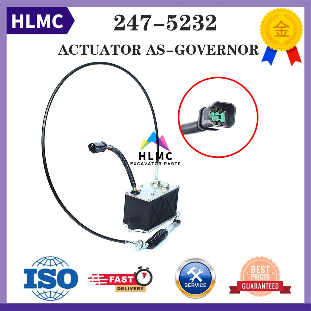 

Single Excavator Accessories Cable E325B E330B Throttle Motor Ass'y Accelerator Motor Actuator CA2475232 247-5232 2475232