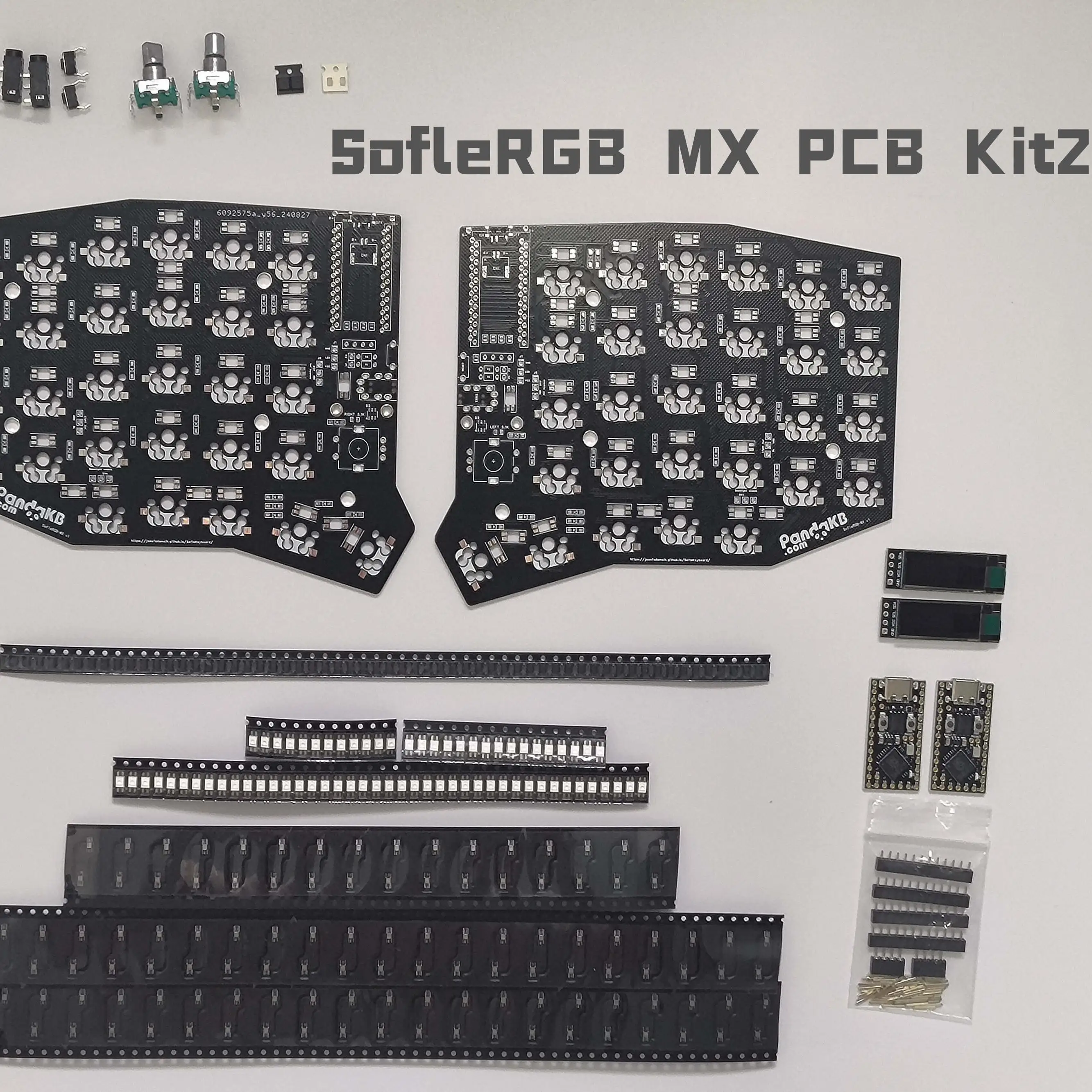 Imagem -03 - Se-ergolite Dividir Teclado Personalizado Rgb Pcb Open Source Faça Você Mesmo com Fio sem Fio para Jogos Presente