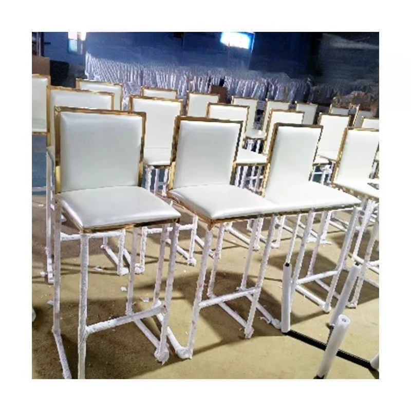 Modern hotel activity chair fashion design wedding banquet with stainless steel outdoor living room bar factory
