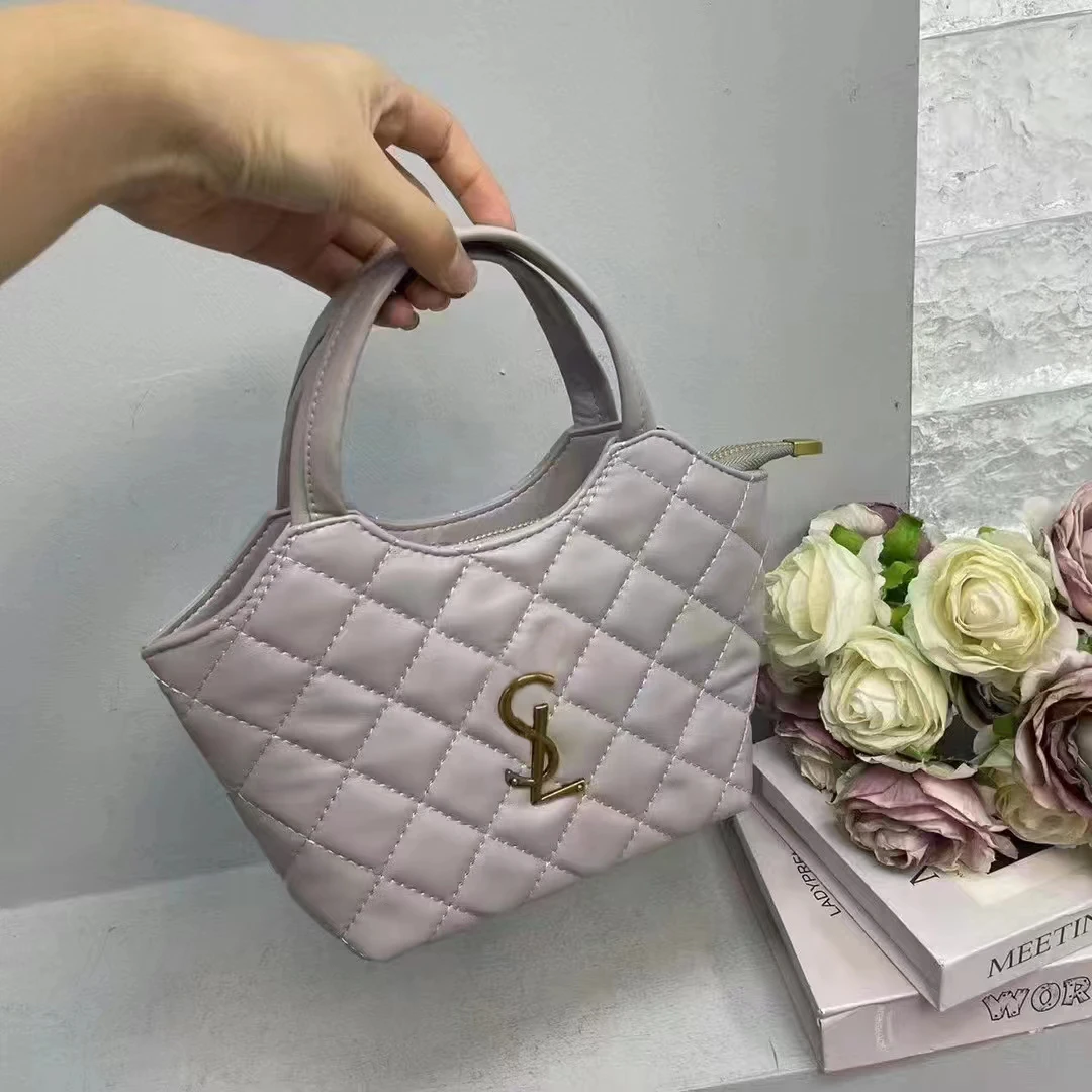 Bag bag 2024 new women\'s simple fashion casual temperament women\'s cabbage basket bag high-quality texture handbag