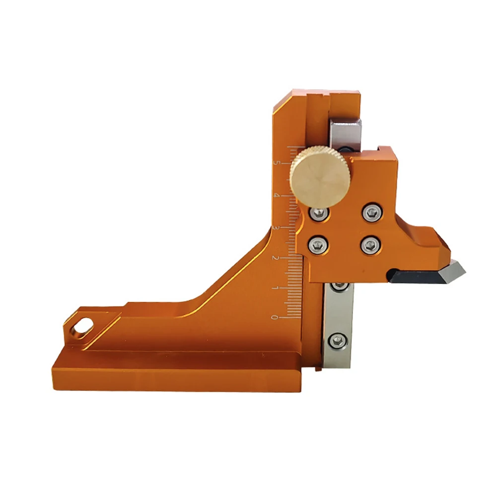 

Dual Scale Height Gauge Ruler for Table Saw 0-60mm / 0-2.5in Adjustable with Knurled Screw for Secure Measurement Hold