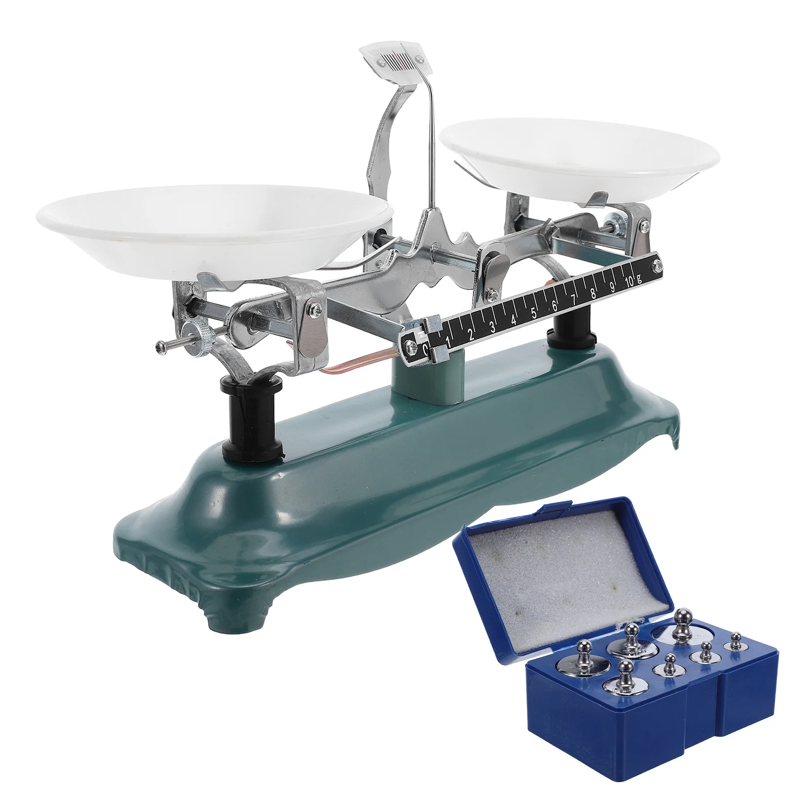 500 جرام 0.5 جرام ميزان ميكانيكي عموم أداة تعليمية علمية محمولة لمختبر الفصول الدراسية الكيمياء الفيزياء الأحياء #2