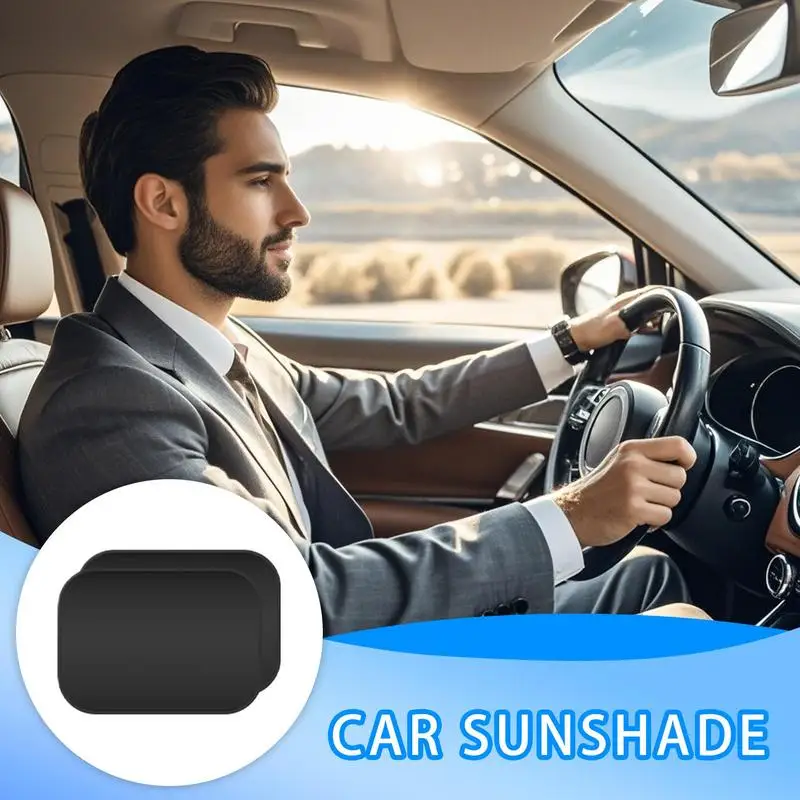 

Car Window Sun Shade 1 Pair Window Sunshades Car Side Protector Driving Comfort Use Static Cling Stickers For Minivan Sedan RV