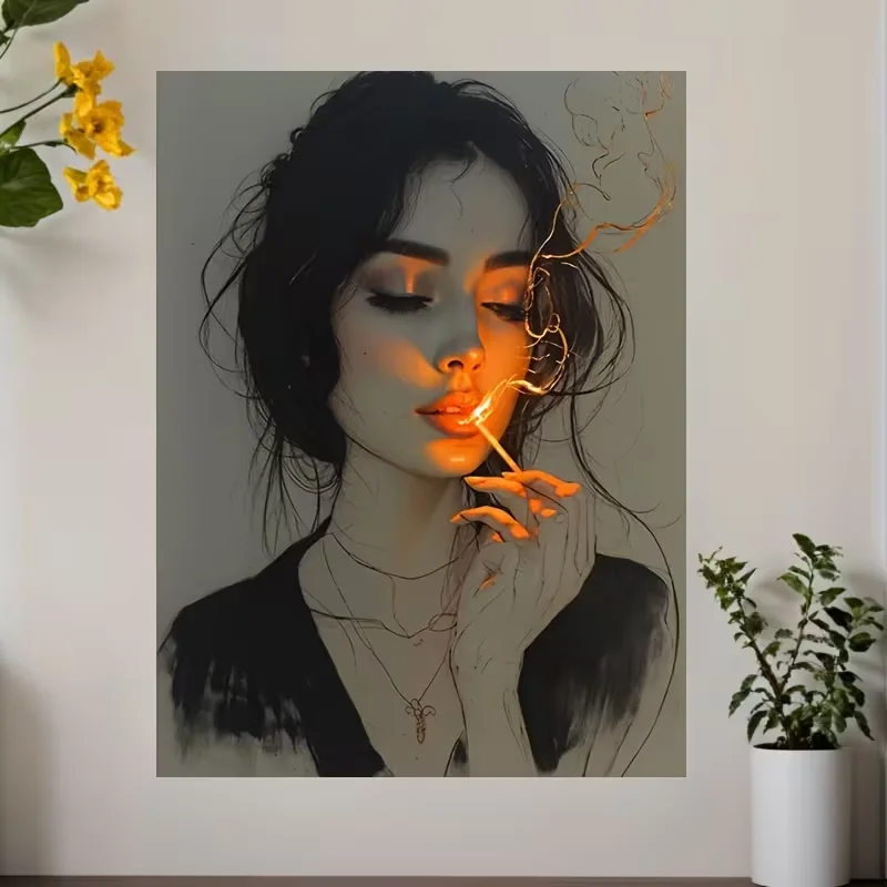 Anime-Inspired Canvas Art Print, 12x16