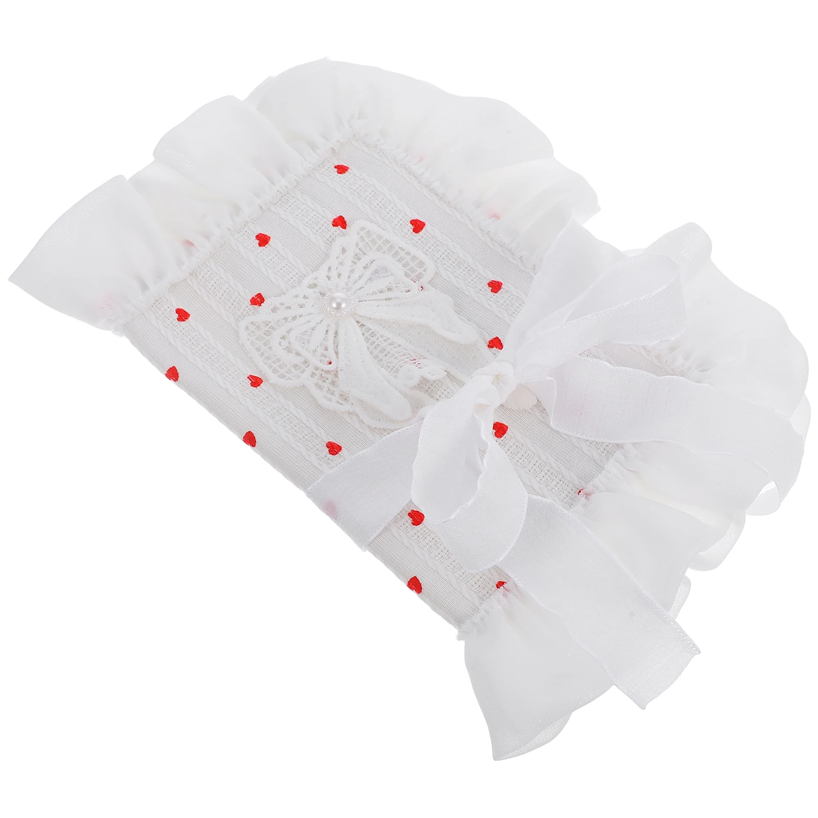 Butterfly Knot Book Cover Fabric Reusable Adjustable For Notebook Journal Planner Heart Pattern Women Book Lover Sleeve