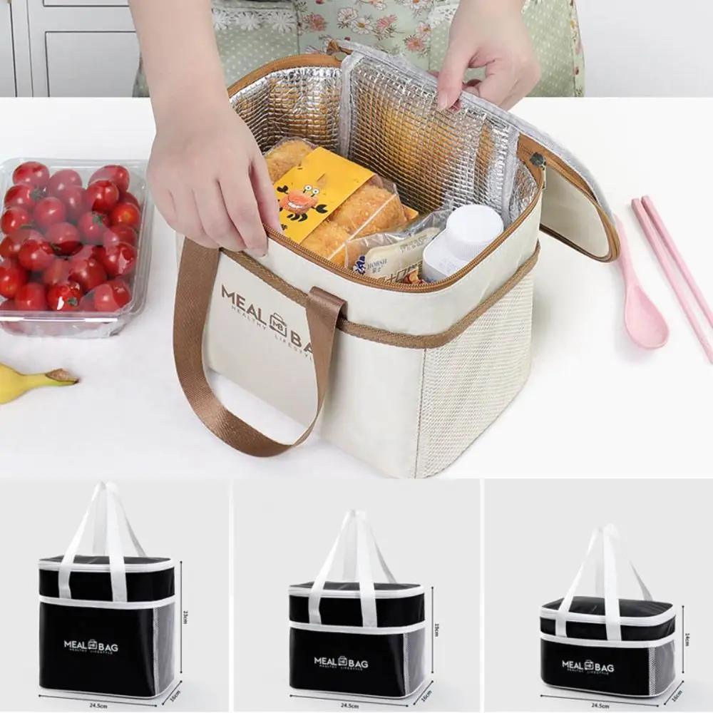 

New Aluminum foil Lunch Box Storage Bag Thickened Insulated Food Thermal Bag Large Capacity Waterproof Lunch Bag Picnic
