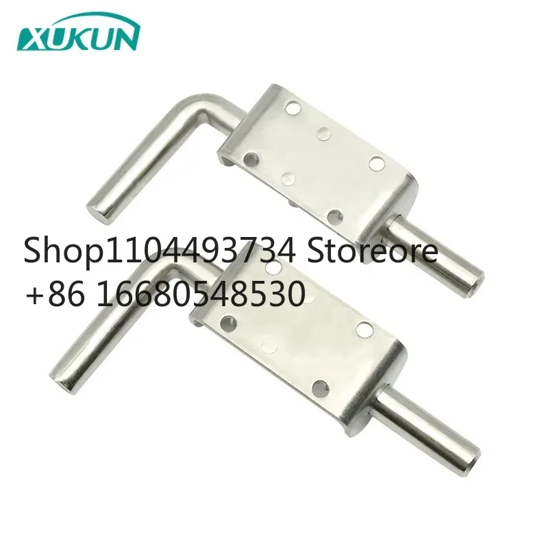 T3sXK1016 178mm Length Heavy  Bolt Loaded Rod Grip Gate Shed Door Tailgate Trailer Stainless Steel 304 Spring Barrel Latch