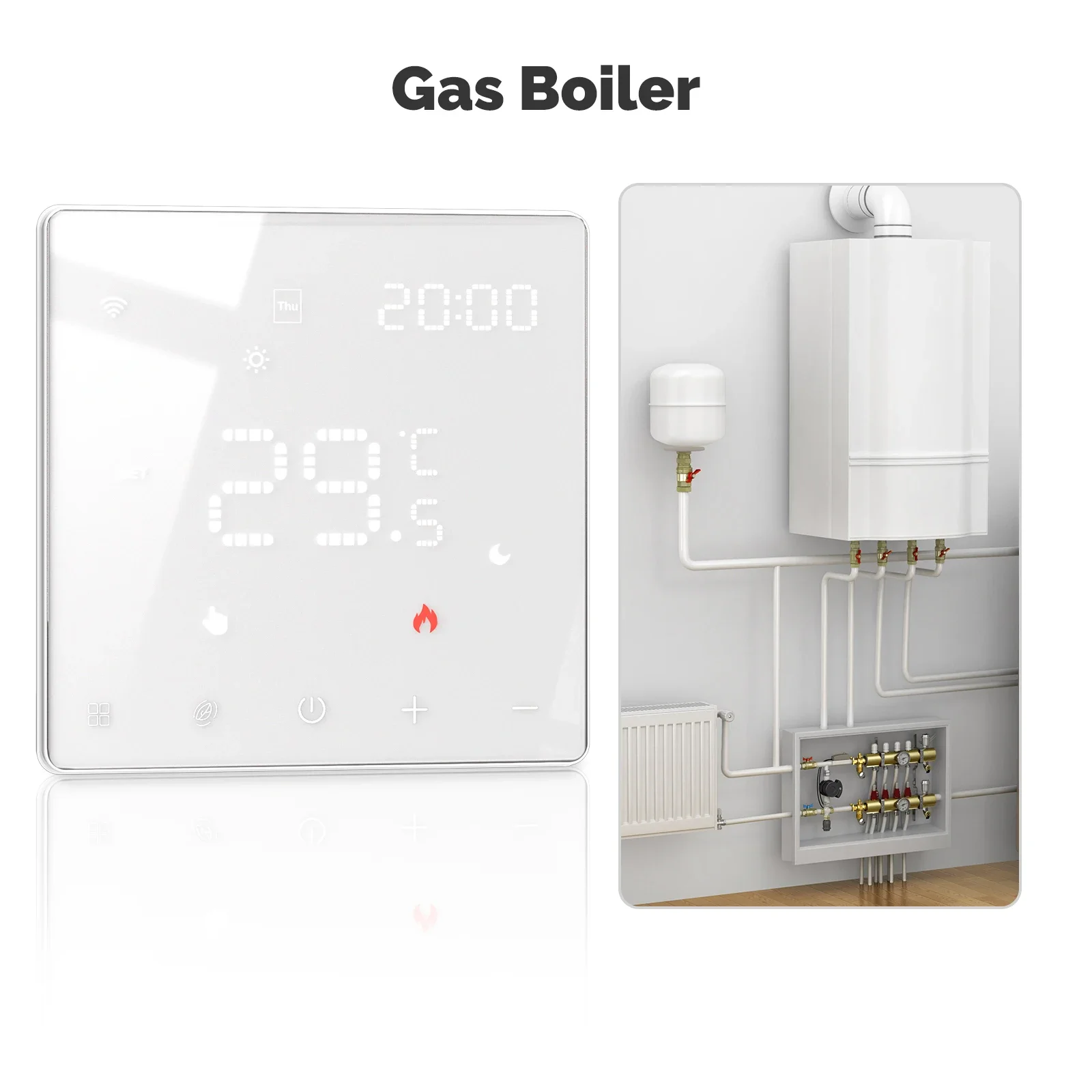 MOES Tuya ZigBee WiFi slimme thermostaat Programmeerbare temperatuurregelaar voor waterkoker Elektrische verwarming Alexa Google Home
