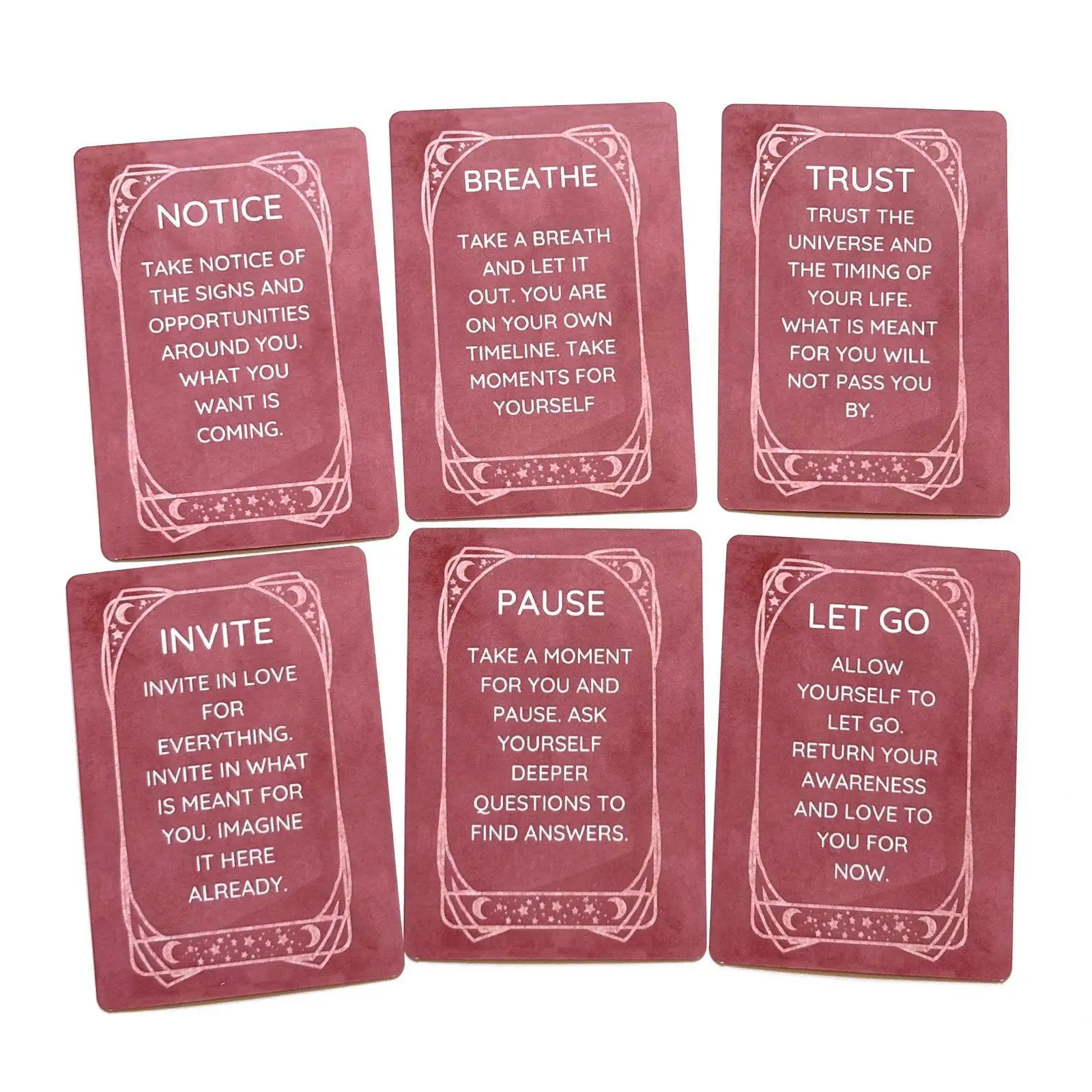 Daily Recommendation Oracle Cards for Spiritual Guidance & Mindfulness 10.4*7.3cm - 45 Card Celestial Affirmation Deck